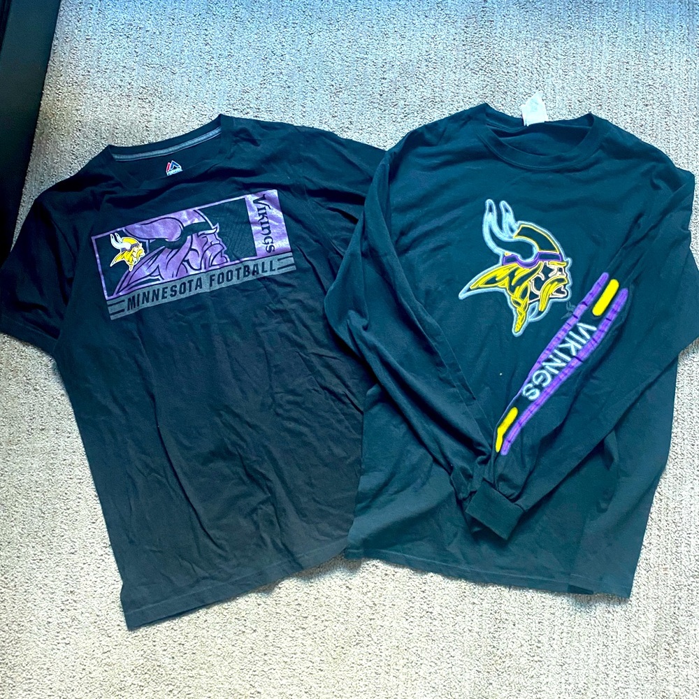 Set of 2 - Minnesota Vikings Fan Tees
